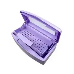 1pc ABS Plastic Disinfection Tray, Disinfection Box, Manicure Tool Disinfection Tray, Disinfection Tray Box For Nail Salon