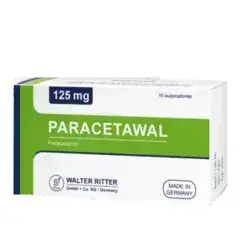 PARACETAWAL 125mg (walter ritter)10 suppositories