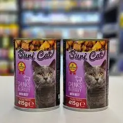 SuriCat Beef In Gravy 415g x 2Pcs
