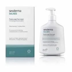 salises foamy soap free cream for acne-prone skin cleansing 300 ml - sesderma