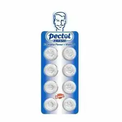 Pectol Fresh Eucalyptus Flavor Candy Pastilles with Vitamin C lozenges