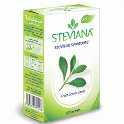 Steviana Sweetener Without Calories, 50 Envelopes Saudi
