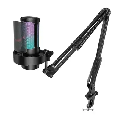 FIFINE AmpliGame A8T USB Condenser Microphone Kit with Boom Arm Stand