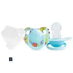 Orthodontic Silicone Pacifier (+0) - Blue
