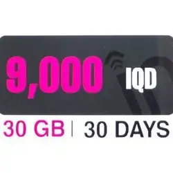 Fastlink 9,000 IQD 30 GB for 30 DAYS