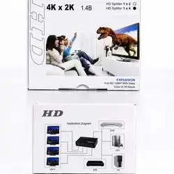 HDMI Splitter 1x4 – 4K Digital * Supports up to 4K x 2K Resolution * 1 HDMI Input to 4 HDMI Outputs * Compatible with HDMI 1.4 * Supports HDCP * Video bandwidth up to 4.95Gbps * Supports 3840×2160 resolution * Frequency range: 60/85Hz * High-quality Video & Audio Transmission * Low power consumption (5W Max) * Ideal for TVs, Monitors, Projectors, PCs, Gaming Consoles, and Set-Top Boxes.