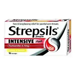 STREPSILS INTENSIVE FLURBIPROFEN 8.75 MG ( LEMON + HONEY )