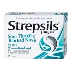 Strepsils Sore throat-blocked nose 24 lozenges