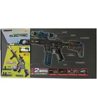 Gel Bullet Gun WH90 Full Plastic Toy Blaster – Black