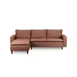 Lungo Corner Sofa Set Brown - IN018