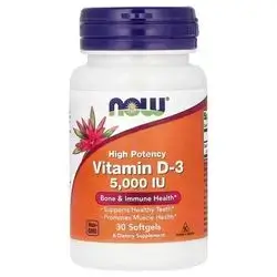 vitamin d3 5,000iu ( bone & immune health ) supports healthy teeth , promotes muscle health 30softgels