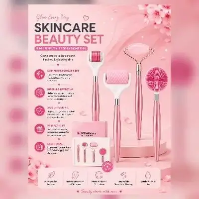 Facial Skincare Brush Set 4 Pcs