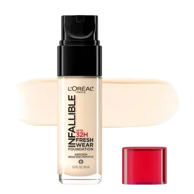 INFALLIBLE Up To 32H Fresh Wear Foundation + Vitamin C SPF25 395 ROSE PERAL 30ml _ L'OREAL PARIS