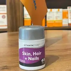 vitaminstore skin , hair , nails  suitable for vegetarians 40 tablets 1-a-day