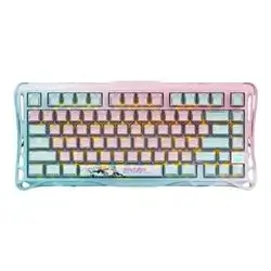 Gravastar K1 Lite Sakura Atlantis Wireless Mechanical Gaming Keyboard Pink & Blue