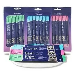 Cat Treat Stick Packs - Assorted Flavors