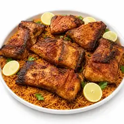 Big Baked Fish With Red Rice