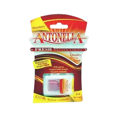 Fresh Breath Strips Strawberry 24 Strips _ ANTONELLA