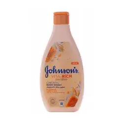 شاور جل فيتا ريتش باللبن والعسل والشوفان من جونسون 750 مل//Johnson’s Vita-Rich Shower Gel with Yogurt, Oats and Honey 750ml