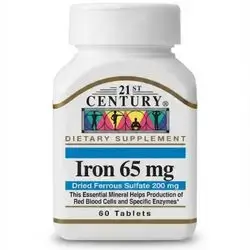 Iron 65mg 60 tablets 21 century