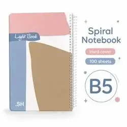 Hardcover Spiral Notebook – B5 | 100 Sheets