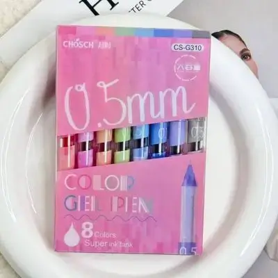 جاف ملون 8عدد 0.5mm
