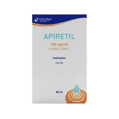 Apiretil (Paracetamol 100mg/ml) Oral Solution 60ml _ Versalya Pharma