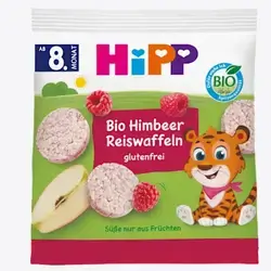 Baby snack rice cakes raspberry from 8 months, 30 g