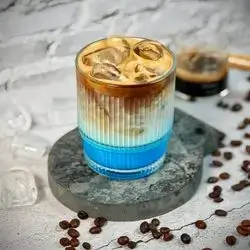 Blue Hawaii ice latte