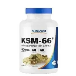 KSM-66 Ashwagandha Root Extract Nutricost 60 Capsules