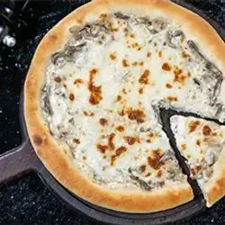 Steak Mushroom Pizza