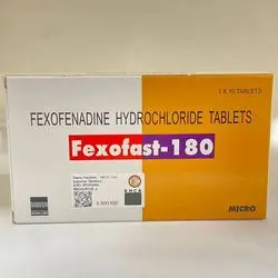 Fexofast - 180 fexofenadine 180mg 10tablet