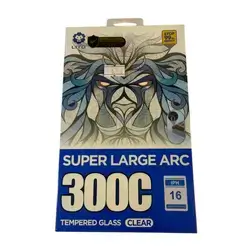 LITO 300C Super Large Arc Clear Tempered Glass Screen Protector (iPhone 16 )