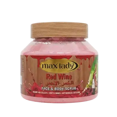 Max Lady Red Wine Face & Body Scrub 300ml _ ISABELLA