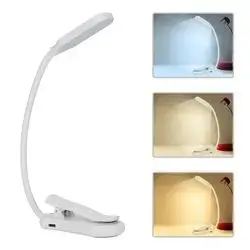 Earldom 3-Colors LED Book Clip Lamp