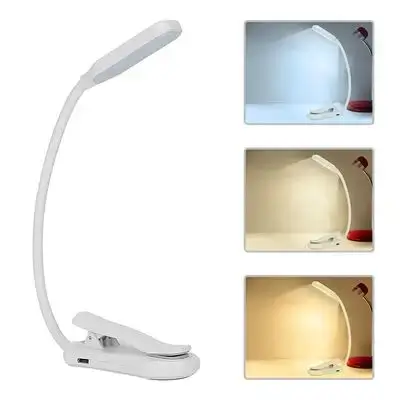 Earldom 3-Colors LED Book Clip Lamp