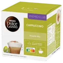 Nescafé Dolce Gusto Cappuccino – 16 Capsules (8 Coffee + 8 Milk)