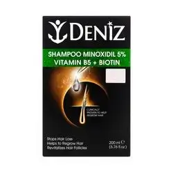 Deniz Minoxidil 5% Vitamin B5 + Biotin Shampoo