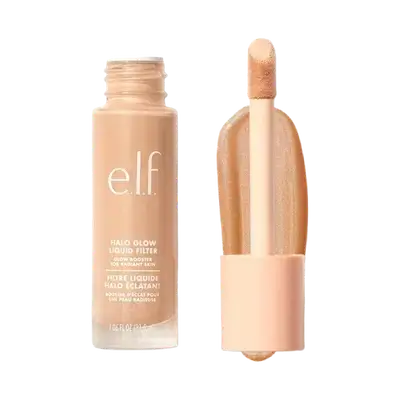 Halo Glow Liquid Filter Glow Booster For Radiant Skin 4 MEDIUM 31.5ml _ e.l.f.