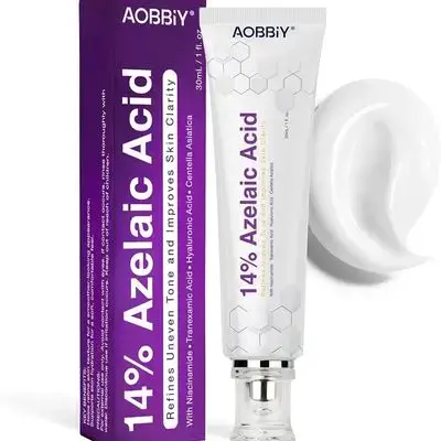 aobbiy 14% azelaic acid refines tone and clarifies acne- prone skin 30g