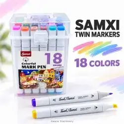 Samxi Twin Markers – 18 Colors