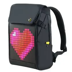 Divoom Pixoo Pixel Art Laptop Backpack (Black)