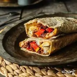 Meat Saj On Charcoal