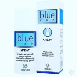 Blue cap spray