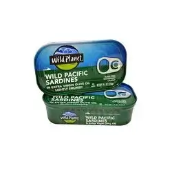 WILD PLANET Lightly Smoked Wild Sardines in Extra Virgin Olive Oil, 4.4 OZ