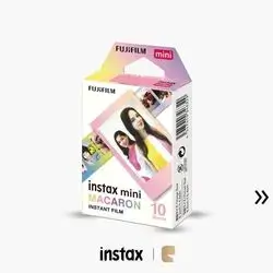 FUJIFILM Instax Mini Macaron Instant Film Sheets 10Pcs (10x1) for Mini Cameras