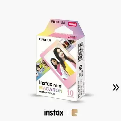 FUJIFILM Instax Mini Macaron Instant Film Sheets 10Pcs (10x1) for Mini Cameras