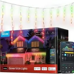 Govee RGBIC Smart LED Outdoor Christmas Icicle Lights (66ft / 800 LEDs) H70D2