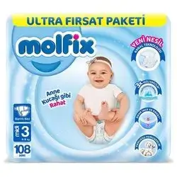Molfix 3 Mini 108 Pieces Pants