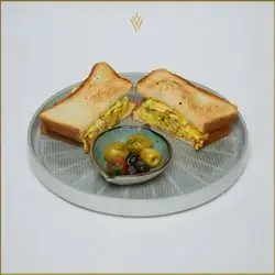 Veggie Cheese Omelette Toast